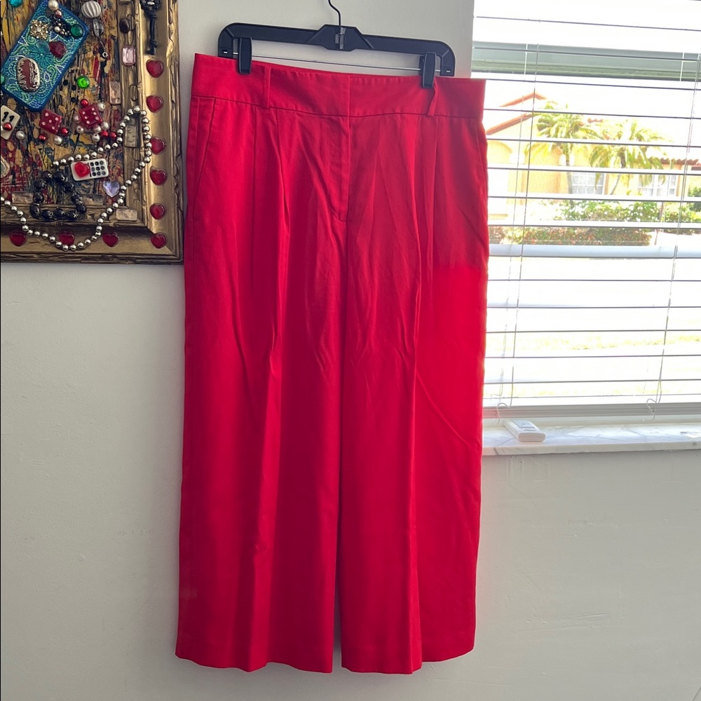Elegant Red wide leg pants